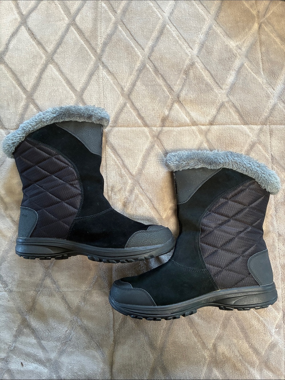 Columbia Ice Maiden II Women's Black Waterproof Winter Boots Size 9 - Picture 2 of 10